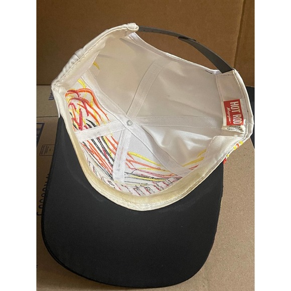 Vintage 90s Hot Rod Magazine All Over Car Racing Snapback Hat Cap - Picture 6 of 8